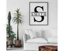 Personalized Name with Monogram Wall Decal