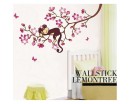Monkey Sleeping on the Lemon Tree Wall Decal 