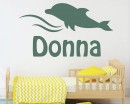 Dolphin with Name Decal Dolphin with Name Decal