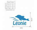Dolphin with Name Decal Dolphin with Name Decal