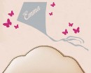 Kite with Butterflies Custom Decal