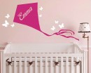 Kite with Butterflies Custom Decal