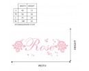 Girls Name Roses Decal Set