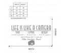 Life Is Like A Camera Wall Decal 