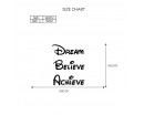 Dream, Believe, Achieve Classroom Door Decal
