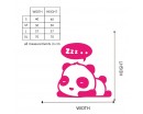 Sleeping Panda Nursery Decal