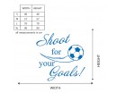 Shoot for Your Goals Football Quote