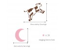 Cow Jumped Over the Moon Wall Decal