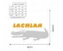Custom Crocodile Name Wall Decal