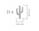 Cactus Pattern Wall Decals