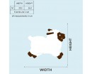 A Set of 6 Little Sheep Nursery Wall Decal