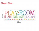Play Room Wall Stickers with Stars