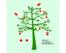 Tree with Fruit Shelf Wall Decal Nursery Vinyl Tree Art Stickers