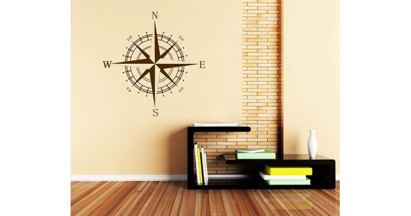 Compass Vinyl Compass Vinyl Decals Modern Wall Art Sticker