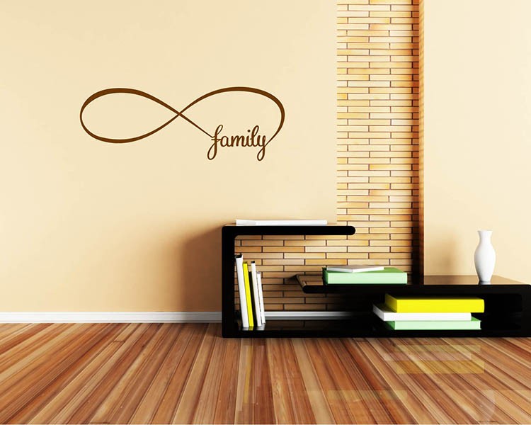 Infinity Family Quotes Wall Decal Quotes Vinyl Art Stickers