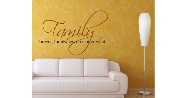 Family Forever Quotes Wall Decal Family Vinyl Art Stickers
