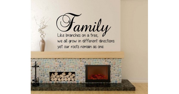 Family Quotes Wall Decal Family Lettering Vinyl Art Stickers